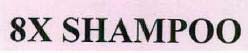 8X SHAMPOO logo