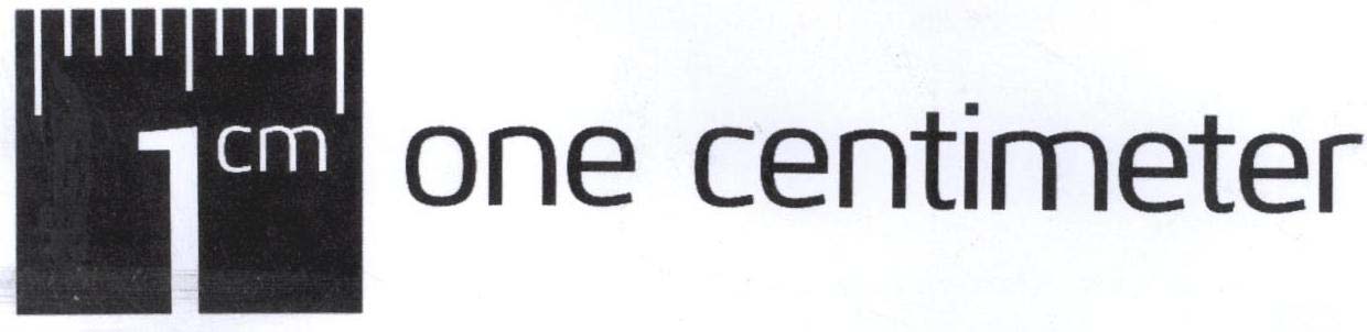 one centimeter logo