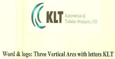 Word & logo: Three Vertical Arcs with letters KLT logo