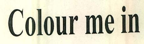 Colour me in logo