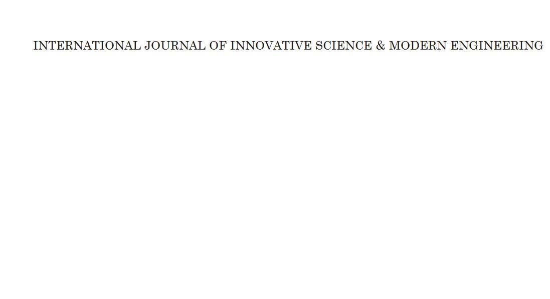 INTERNATIONAL JOURNAL OF INNOVATIVE SCIENCE & MODERN ENGINEERING logo