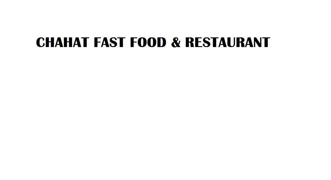 CHAHAT FAST FOOD & RESTAURANT logo