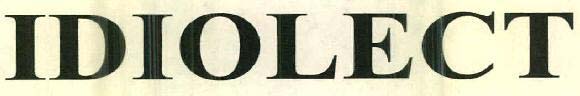 IDIOLECT logo