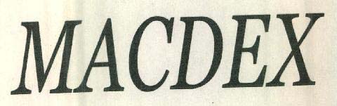 MACDEX logo