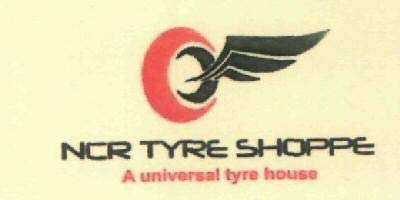 NCR TYRE SHOPPE A universal tyre house logo