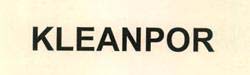 KLEANPOR logo