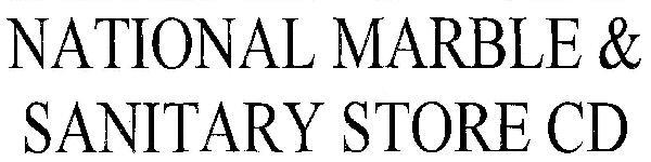 NATIONAL MARBLE & SANITARY STORE CD logo