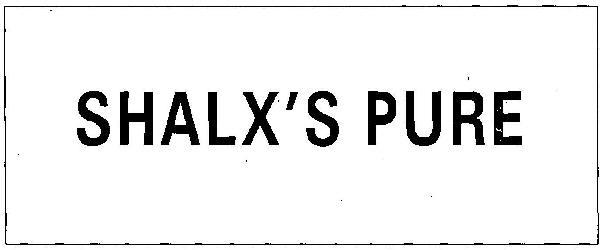 SHALX’S PURE logo