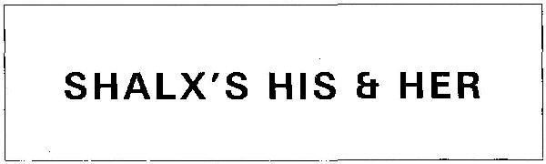 SHALX’S HIS & HER logo