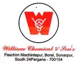 William Chemical ¢ Fon's Paschim Nischintapur, Boral, Sonarpur, ‘South 24Pargana - 700154 logo