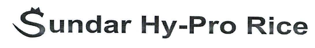 Sundar Hy-Pro Rice logo