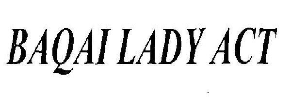 BAQAI LADY ACT logo