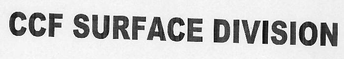 CCF SURFACE DIVISION logo