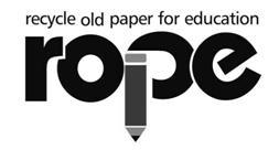 recycle old paper for education logo