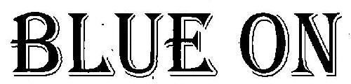 BLUE ON logo