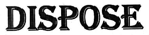 DISPOSE logo