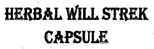 HERBAL WILL STREK CAPSULE logo