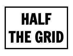 HALF THE GRID logo