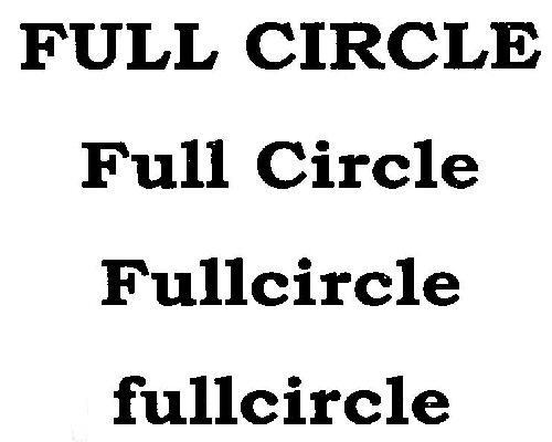 FULL CIRCLE Full Circle Fullcircle fullcircle logo
