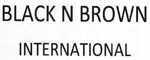 BLACK N BROWN INTERNATIONAL logo