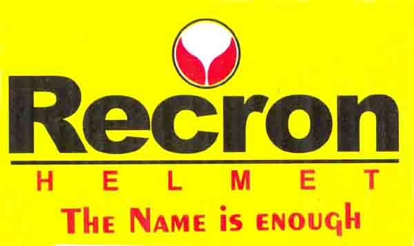 Recron H E L M E T The Name is enough | logo