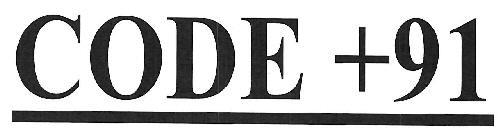 CODE +91 logo