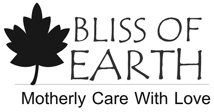 a BLISS OF EARTH Motherly Care With Love logo