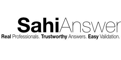 SahiAnswer Real Professionals. Trustworthy Answers. Easy Validation. logo