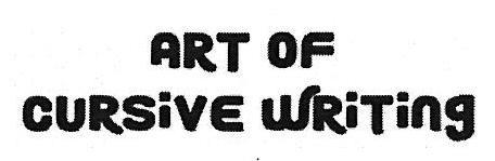 ART OF CURSIVE WRITiNg logo