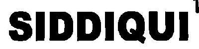 SIDDIQUI logo