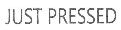 JUST PRESSED logo