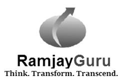 RamjayGuru Think. Transform. Transcend. logo