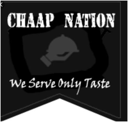 CHAAP NATION We Serve Only Taste logo