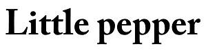 Little pepper logo