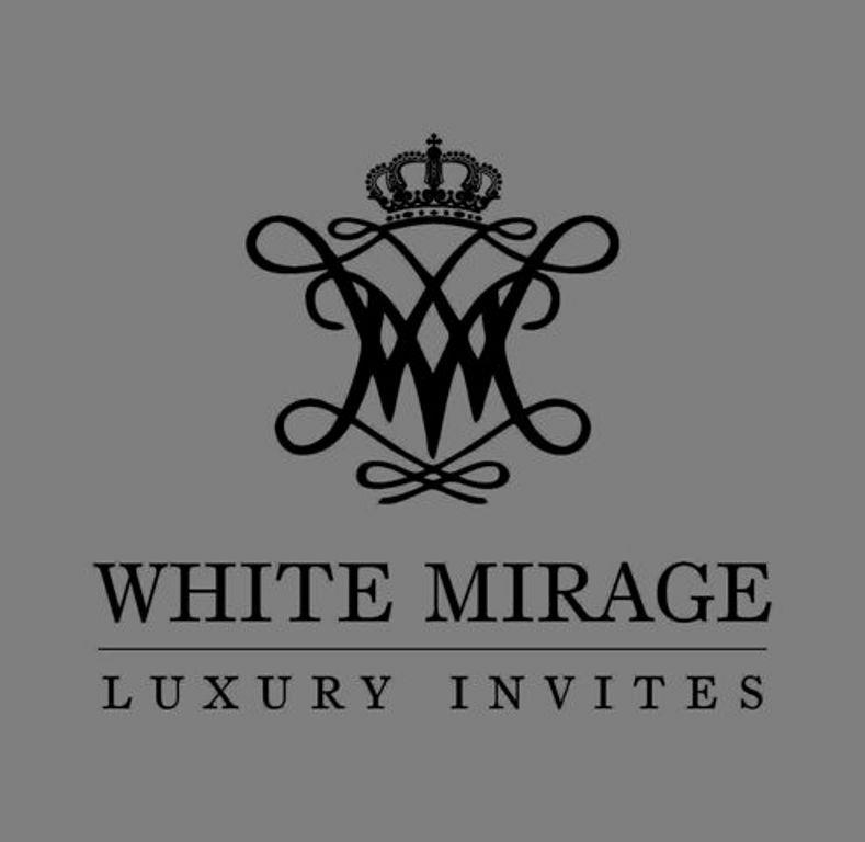 WHITE MIRAGE LUXURY INVITES logo