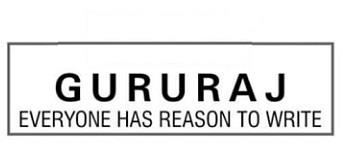 GURURAJ EVERYONE HAS REASON TO WRITE logo