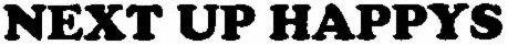 NEXT UP HAPPYS logo