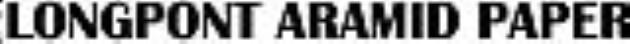 LONGPONT ARAMID PAPER logo