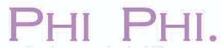 PHI PHI. logo