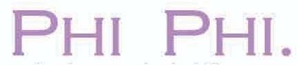 PHI PHI. logo