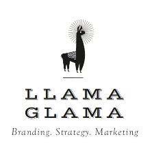 LLAMA GLAMA Branding, Strategy. Marketing logo