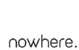 nowhere. logo