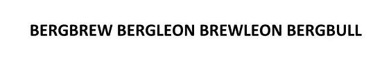 BERGBREW BERGLEON BREWLEON BERGBULL logo