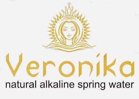Veronika natural alkaline spring water logo