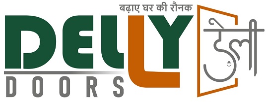Delly Doors with tag line "Badhaye Ghar Ki Ronak" logo