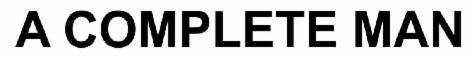 A COMPLETE MAN logo