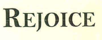 REJOICE logo