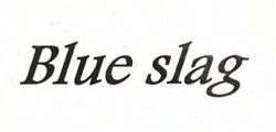Blue slag logo