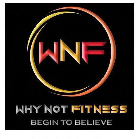 WHY NOT FITNESS BEGIN TO BELIEVE logo