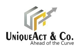UnioueAct & Co. Ahead of the Curve logo